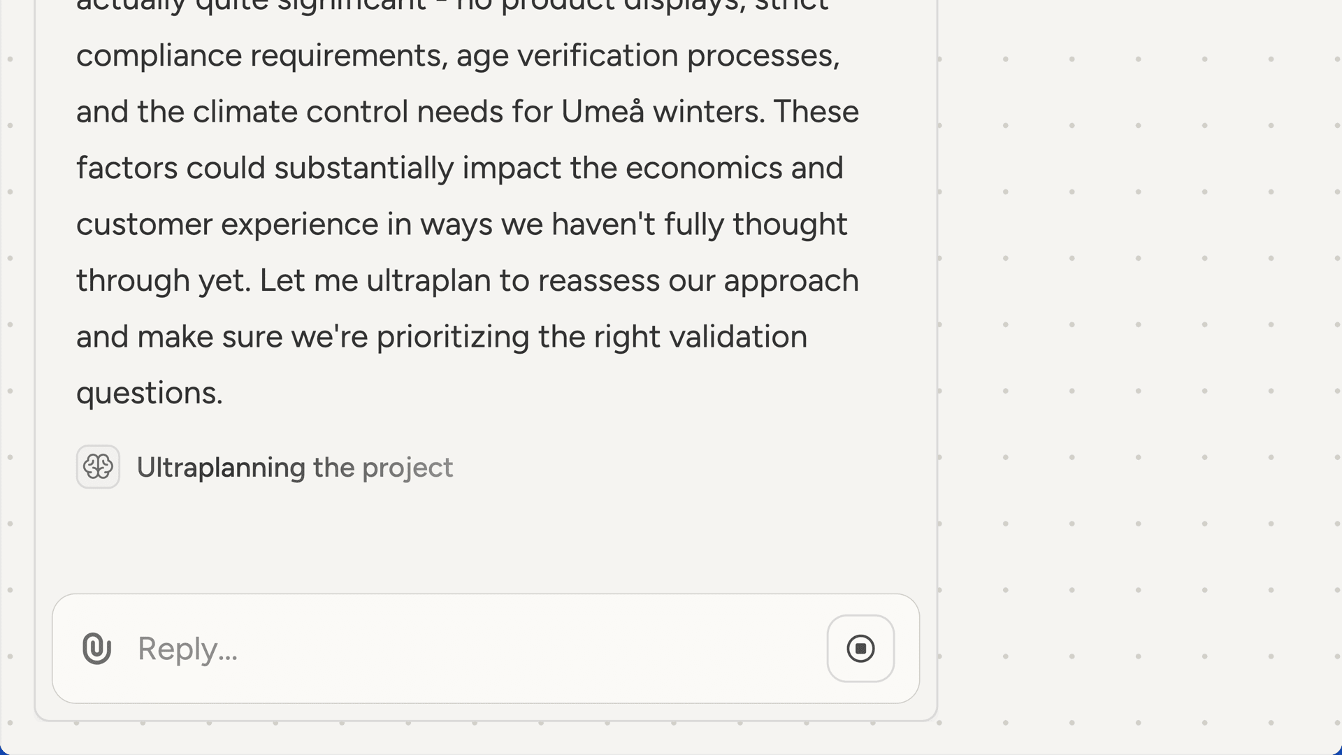 Ultraplan in progress